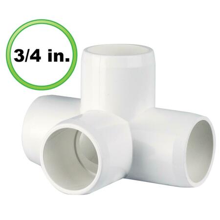 CIRCO 0.75 in. 4 Way LT PVC Pipe Fitting 42-F